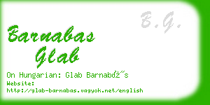 barnabas glab business card